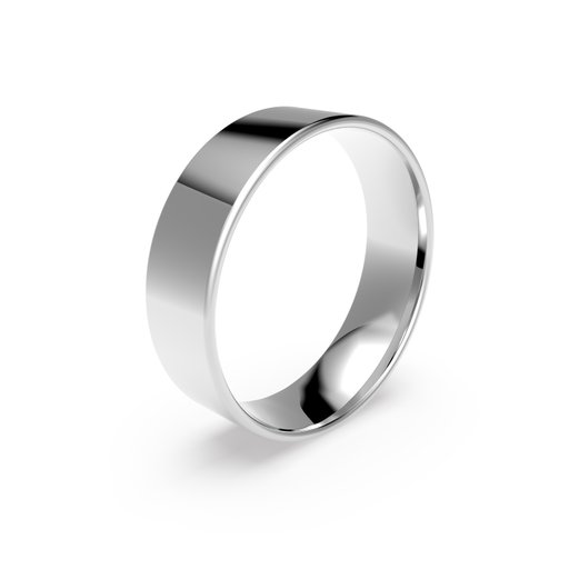 Förlovningsring i platina 6mm, 52
