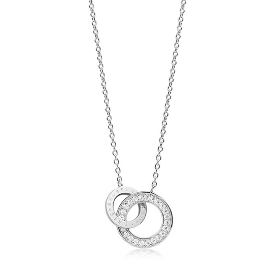 PRATO UNO PICCOLO halsband vita Zirkoner (silver)