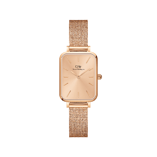 Daniel Wellington DW Klocka Quadro Pressed Unitone 20x26mm Roséguld