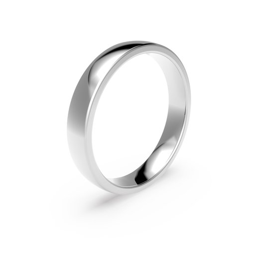 Förlovningsring i platina 4mm, 51