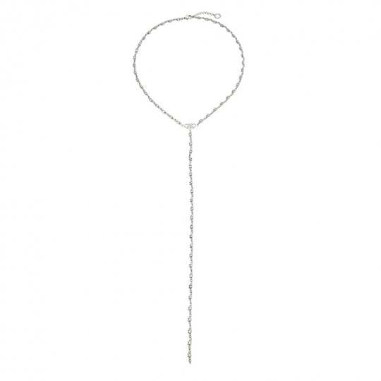 Miss Vera halsband - Crystal (Silver)