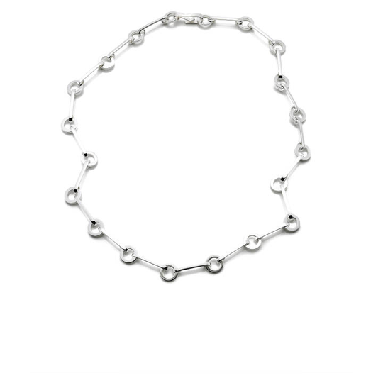 Ring Chain Halsband Silver