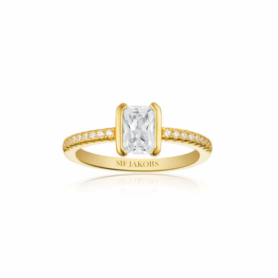 ROCCANOVA PICCOLO Ring Vita Zirkoner Guld 50