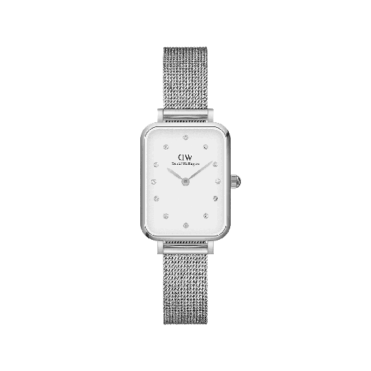 Daniel Wellington DW Klocka Quadro Lumine Pressed Sterling 20x26mm Silver