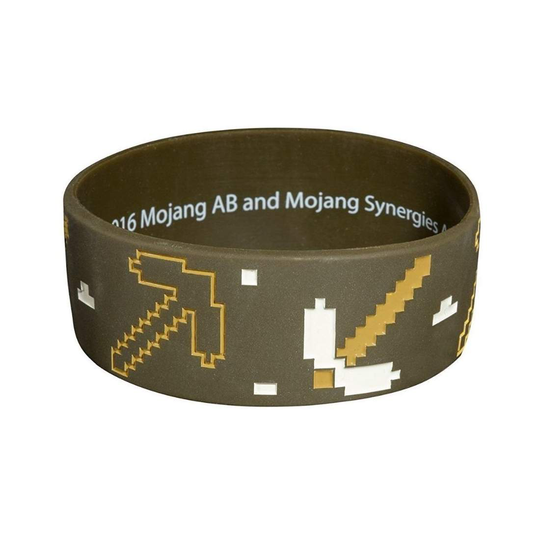 Minecraft, Silikonarmband - Brunt