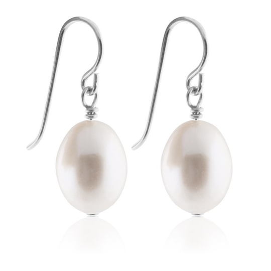 Oval Pearl Hook (silver)