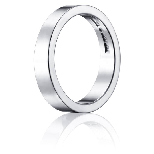 Irregular Slim Ring Vitguld