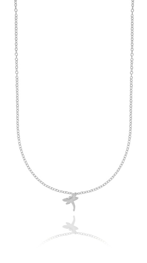 Dragonfly halsband Silver 40-45 cm