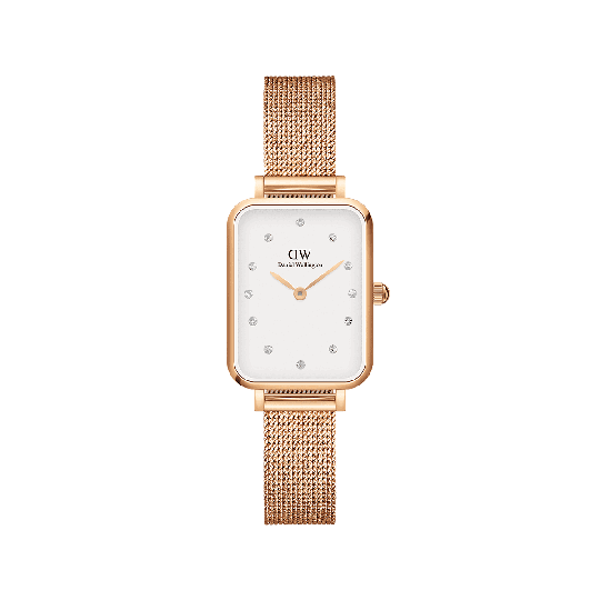 Daniel Wellington DW Klocka Quadro Lumine Pressed Melrose 20x26mm Roséguld