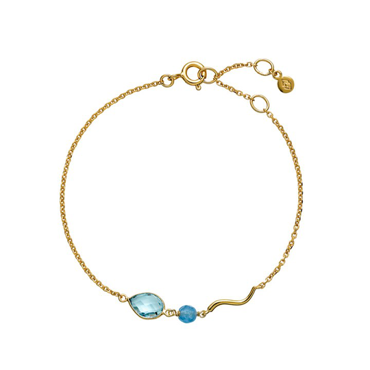 MARIE Armband AQUABLUE Guld
