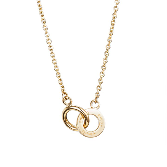 Mini Twosome Halsband Guld 42-45 cm