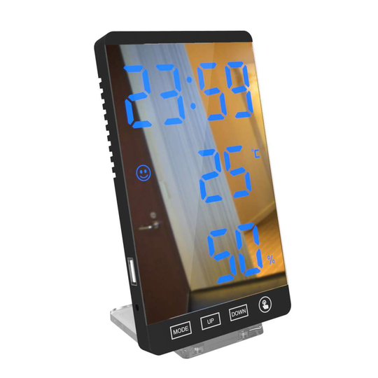 Digital Väckarklocka, LED - Svart