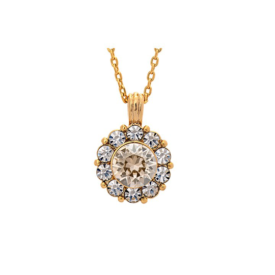Sofia halsband - Crystal (guld)