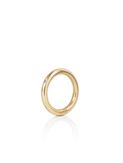 One Love & Stars Thin Ring Guld