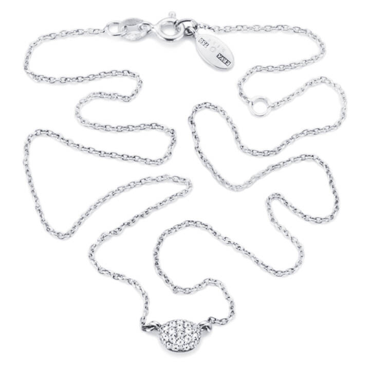 Love Bead - Diamonds Halsband Vitguld 38-42 cm