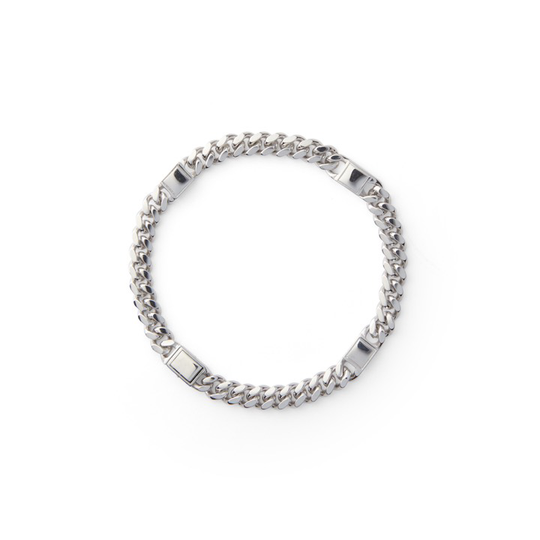 Bear curb small brace silver 19 cm