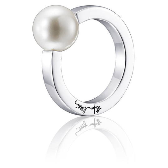 60's Pearl Ring Silver