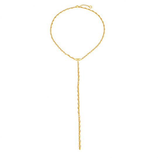 Miss Vera halsband - Crystal (Gold)
