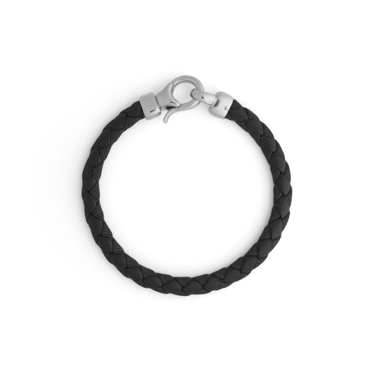 Bear braided brace black 19 cm