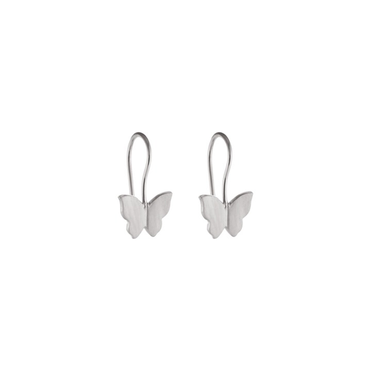 Butterfly short ear Örhänge (silver)