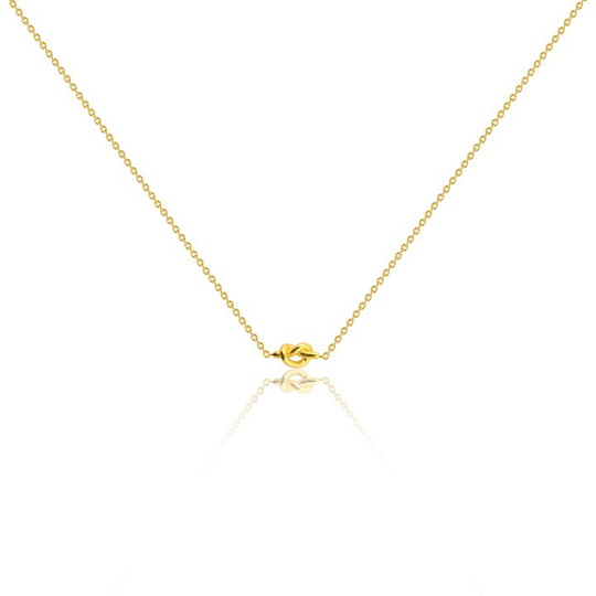 Knot Halsband (guld) 40-45 cm