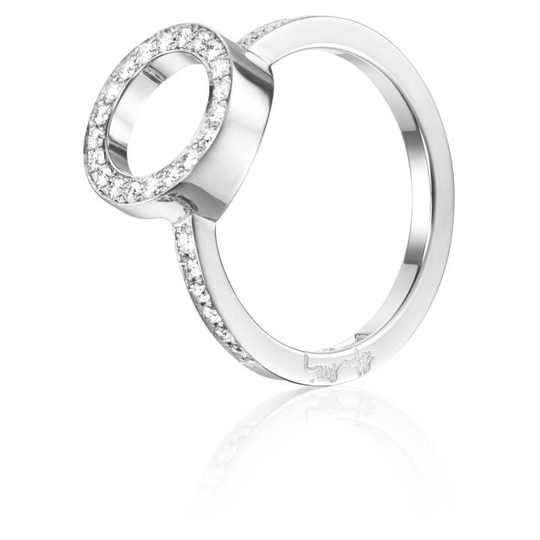 Circle Of Love II Ring Vitguld