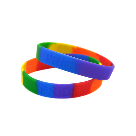 2x Armband, Pride - Regnbåge