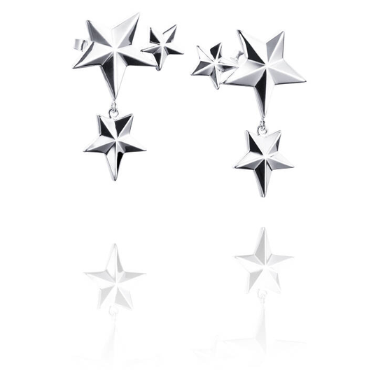 Catch A Falling Star Örhänge Silver