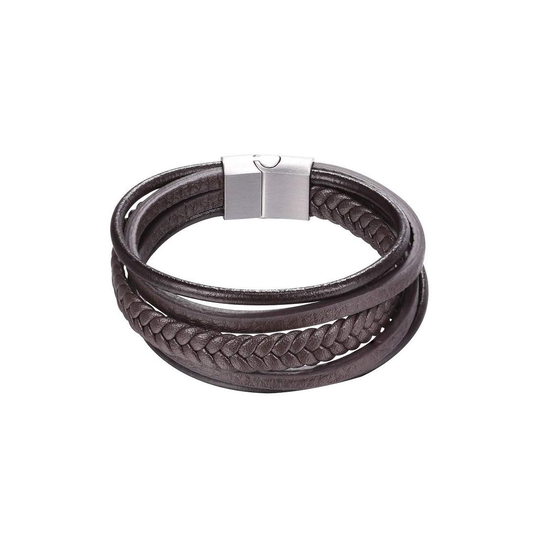 U7 Armband av Imitationsläder - Brun