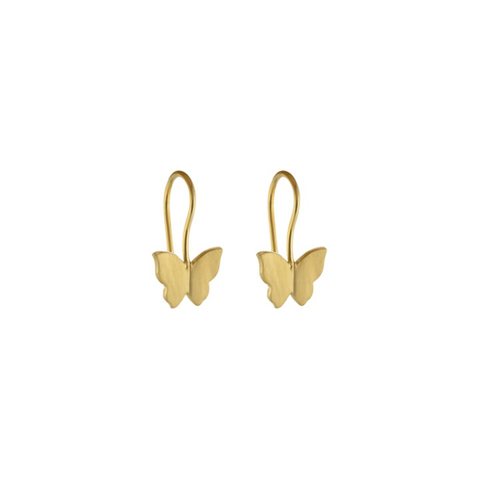 Butterfly short ear Örhänge (guld)