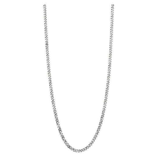 Silverhalsband pansar. 50+5cm