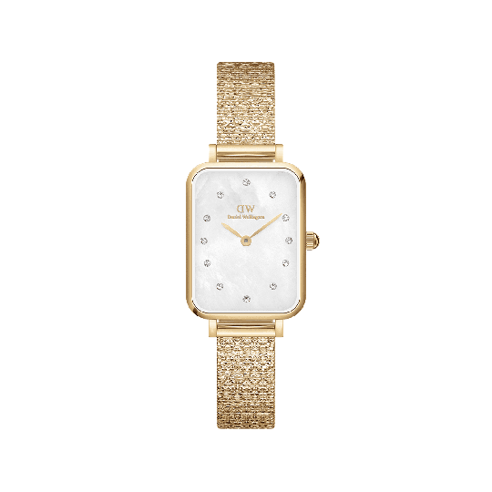Daniel Wellington DW Klocka Quadro Lumine Pressed Piano 20x26mm Gold