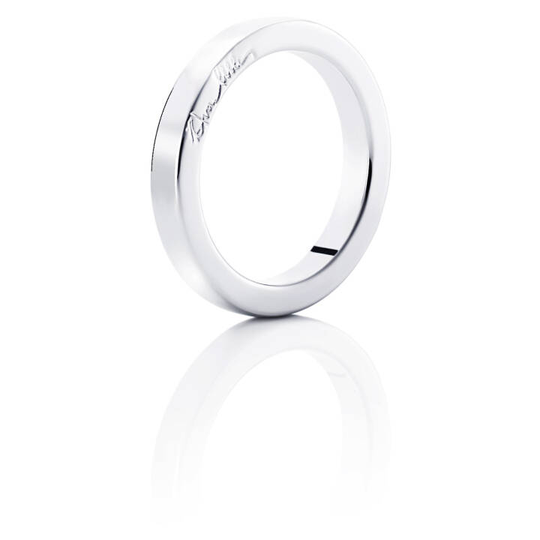 Half Round Ring Vitguld