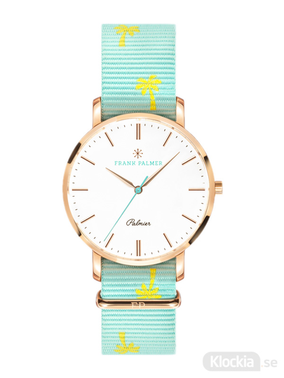 Frank Palmer Palmier Rosé Case Light Blue Nato