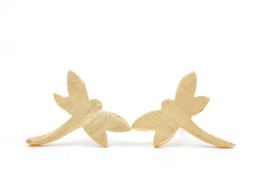 Dragonfly örhänge Guld