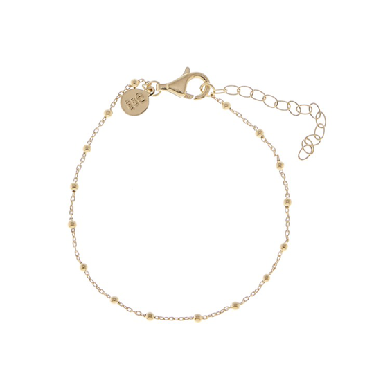 Two beaded brace armband - guld