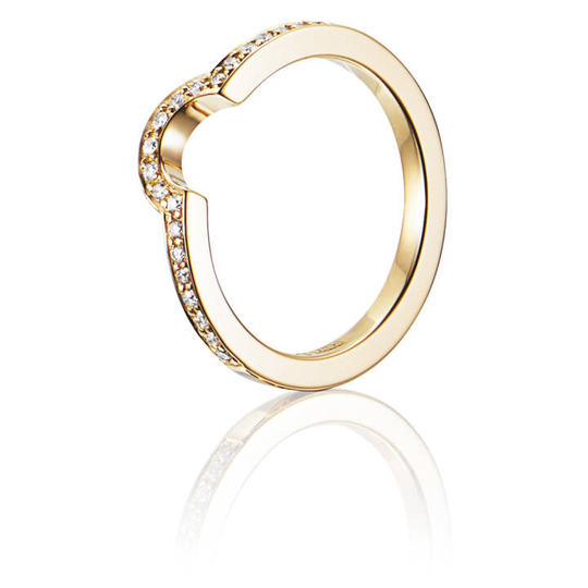 You & Me Threesome Ring Guld