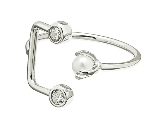 One big stone ring Silver 18/19