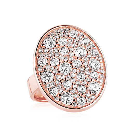 NOVARA GRANDE ring vita Zirkoner (silver)