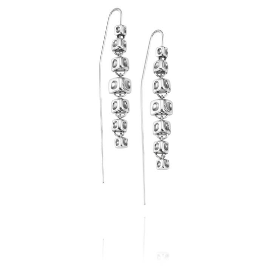 Slim Spine Örhänge Silver