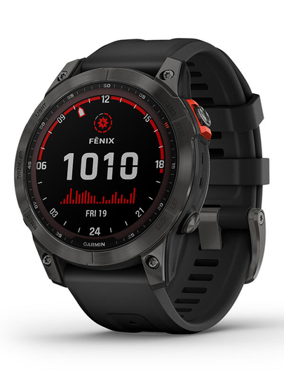 GARMIN Fenix 7 Solar Edition Skiffergrå med svart armband