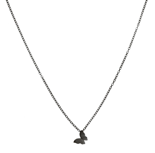 Butterfly halsband Black 40-45 cm
