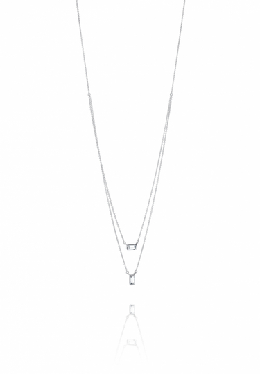 A Clear Dream Stud Halsband Silver 40-45 cm