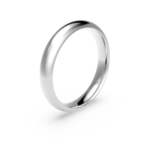 Förlovningsring i platina 4mm, 70