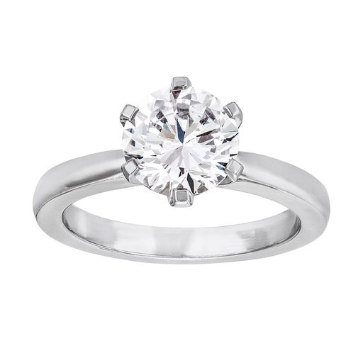 Diamantring i 18K guld, 16.0