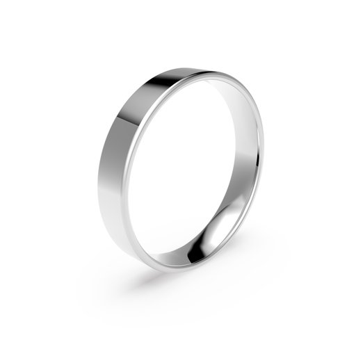 Förlovningsring i platina 4mm, 51
