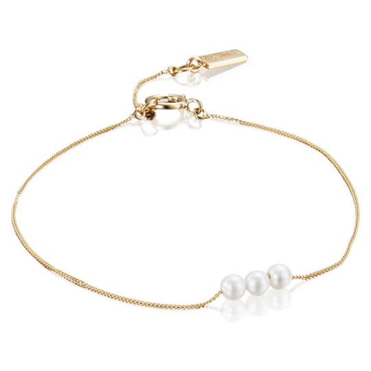 My Little Pearl Armband Guld 15-17 cm
