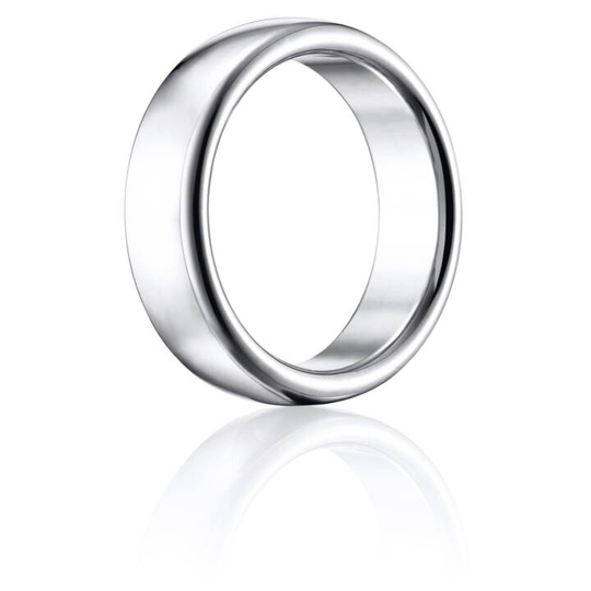 Smooth Ring Vitguld