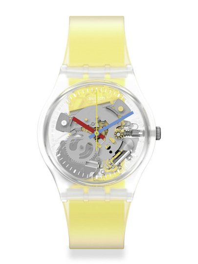 SWATCH Clearly Yellow Striped