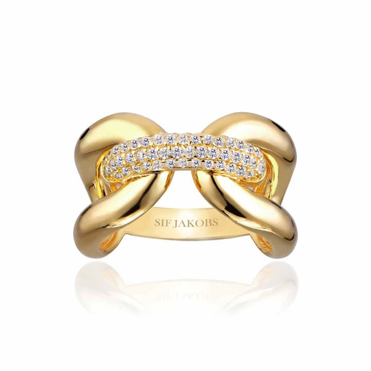 CAPRI TRE ring vita Zirkoner (guld)